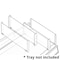 Azar Displays Tall Center Dividers for Azar Displays Modular Tray, PK50 225908 - alternate 2